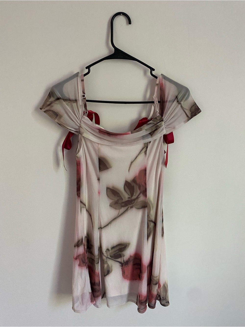 Kimchi Blue Red and white Floral Dress - Picture 2 of 5